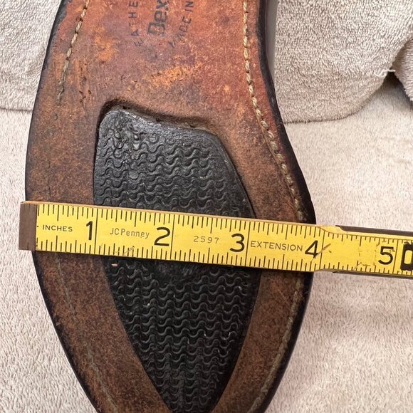 VTG Dexter Burgundy Tassel Loafers 8.5M Wingtip Brogue Leather Dress USA Comfort - Picture 16 of 16